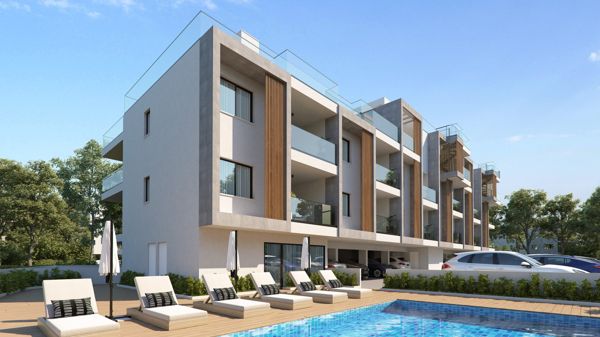 Three Bedroom Apartment with Roof Garden in Oroklini, Larnaca