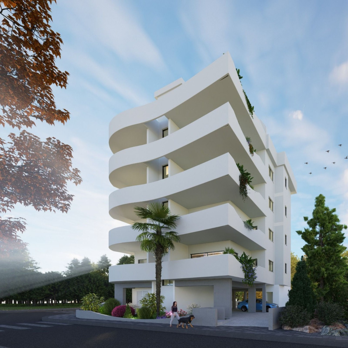Two Bedroom Apartment with Roof Garden in Agioi Omologites, Nicosia